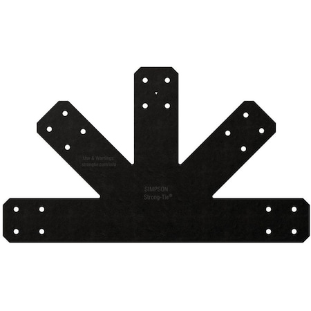 Simpson Strong-Tie Outdoor Accents Avant Collection 12: 12 Pitch, Black Gable Plate APVGP1212